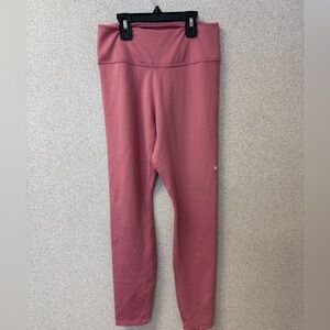 Nike Dri-Fit women size‎ small high waisted ankle pink leggings logo